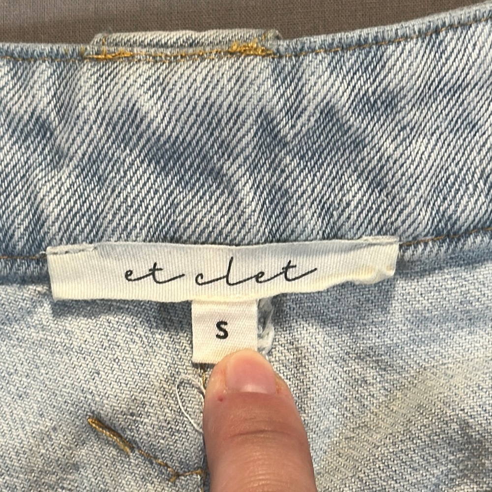 Et Clet Western Embroidered Flame Detail Straight Leg Jeans - Womens Small - Picture 7 of 16